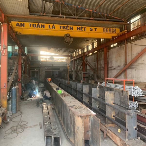 Gia công cấu kiện kết cấu thép các loại